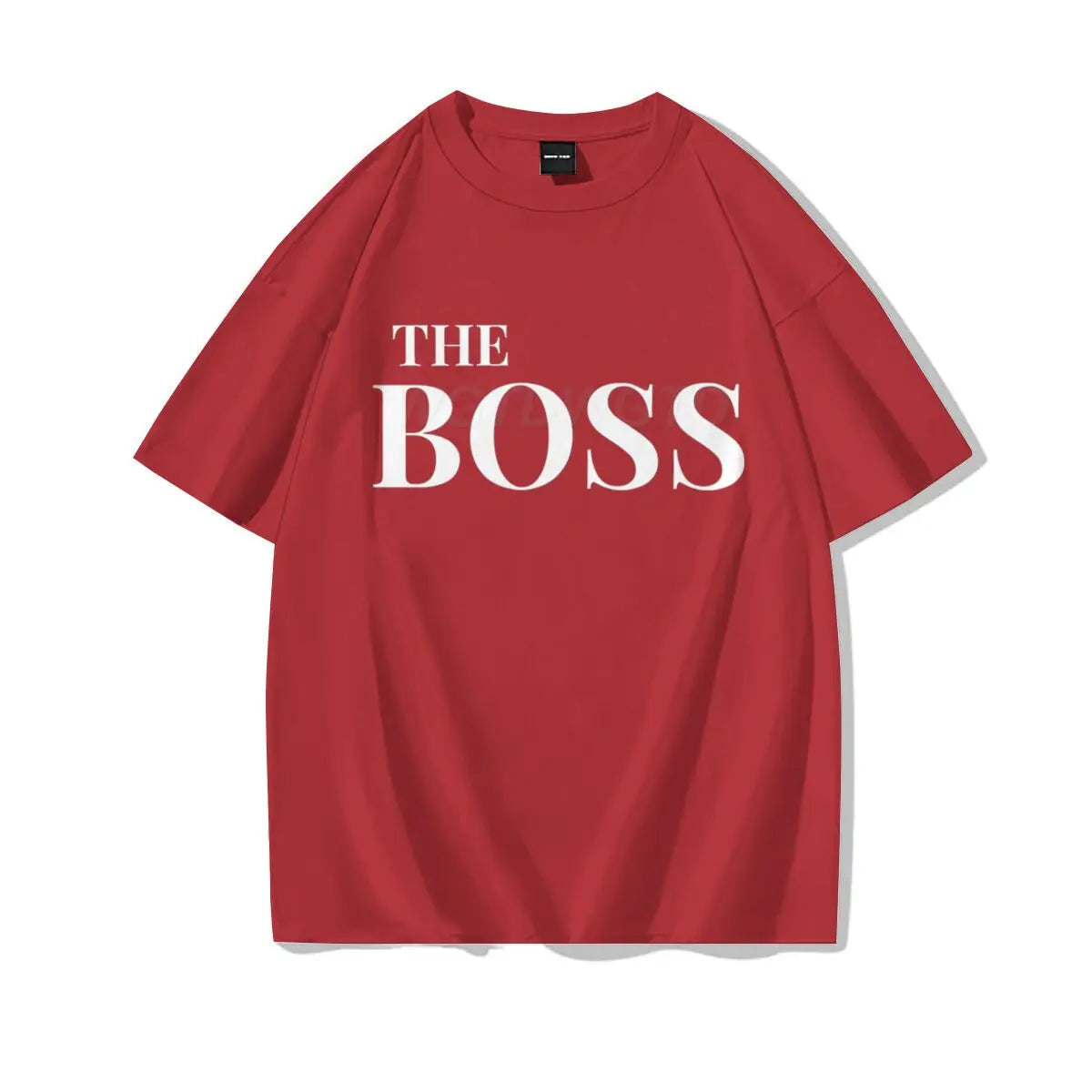 The Boss & The Real Boss Matching T-shirts Couples Matching Outfits Gifts Funny Letter Print Valentine's Day Men Women Clothing