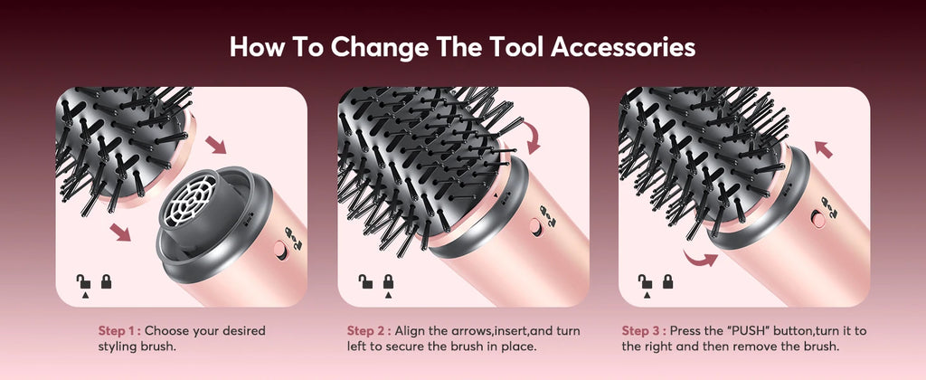 5 in 1 Air Wrap Hair Styler Frizz-Free Auto Wrap Curler, High-Speed Hair Dryer, Straightening & & Blow Dryer Brush for Styling