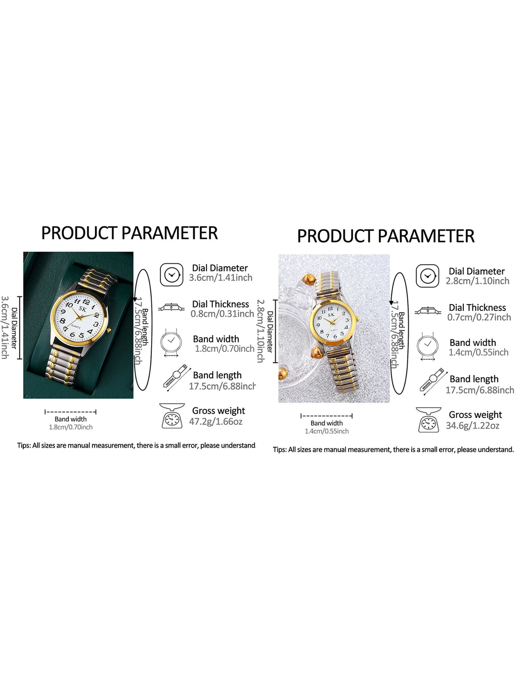 Elegant retro elastic quartz watches Classic Business fashion analog watches a gift for loved ones