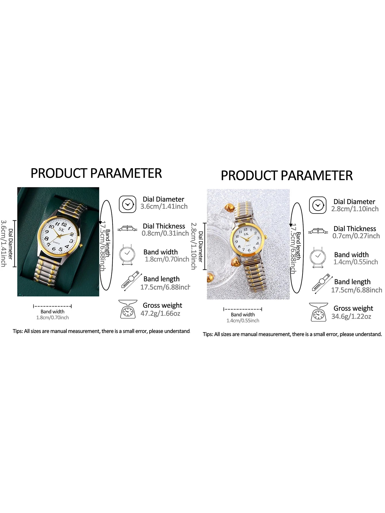 Elegant retro elastic quartz watches Classic Business fashion analog watches a gift for loved ones
