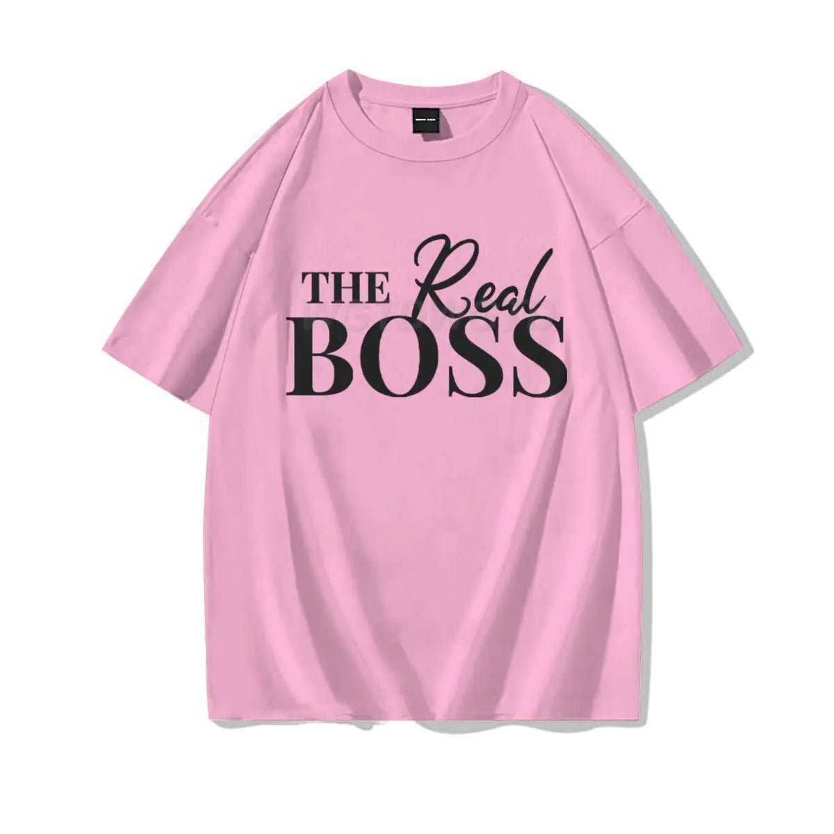 The Boss & The Real Boss Matching T-shirts Couples Matching Outfits Gifts Funny Letter Print Valentine's Day Men Women Clothing