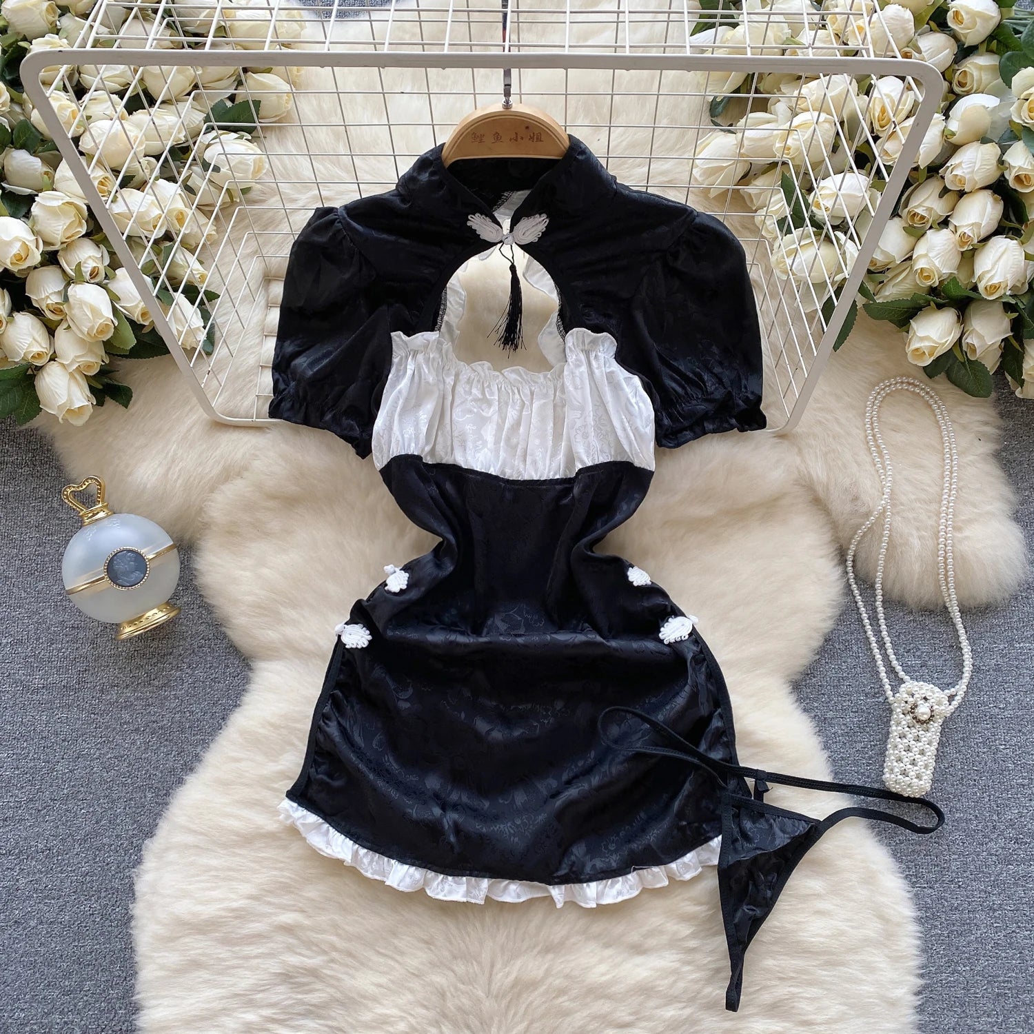 Sexy Sweet Cute Hotsweet Women's Jumpsuit Rabbit Girl Roleplay Cosplay Costume Shirt Hollow Out Backless Sexy Lingerie Jumpsuit