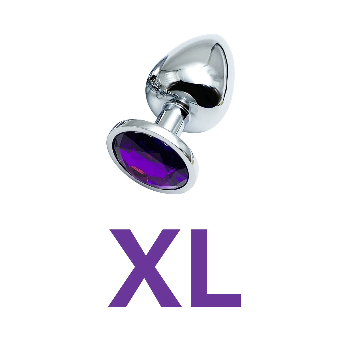 Metal Anal Plug Set with Jewel Base – 5 Sizes for Beginners to Advanced