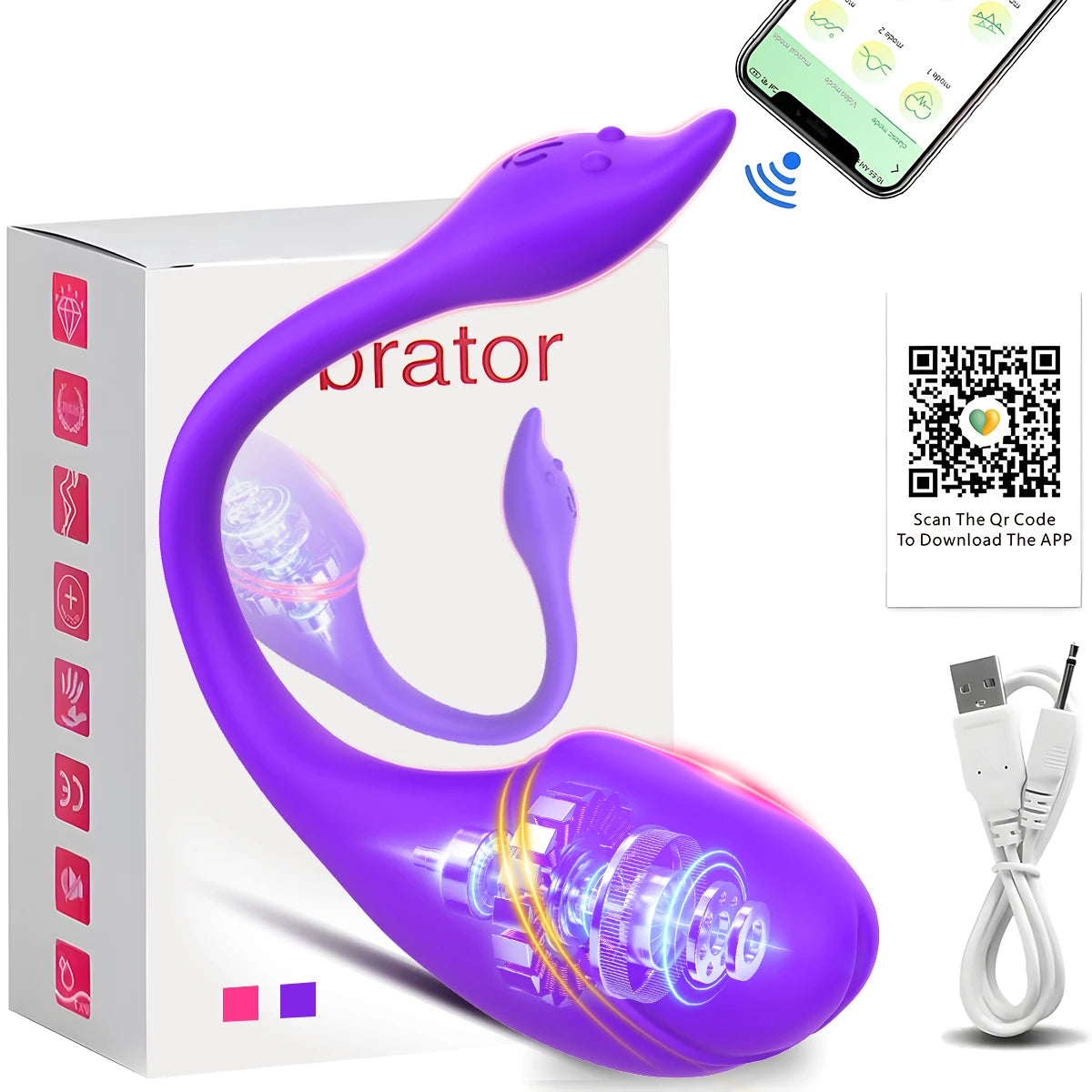 Wireless APP Couples Vibrator Clitoris Stimulator for Women Female G Spot Vagina Vibrating Massager Beginner Sex Toy Adult Goods
