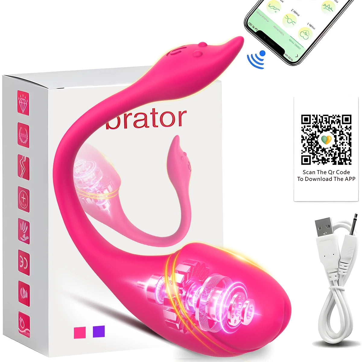 Wireless APP Couples Vibrator Clitoris Stimulator for Women Female G Spot Vagina Vibrating Massager Beginner Sex Toy Adult Goods