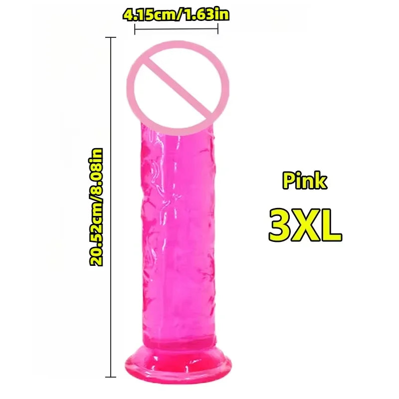 Realistic Suction Cup Dildo – Soft TPE G-Spot Massager | Waterproof Personal Wellness Toy for Solo & Couples