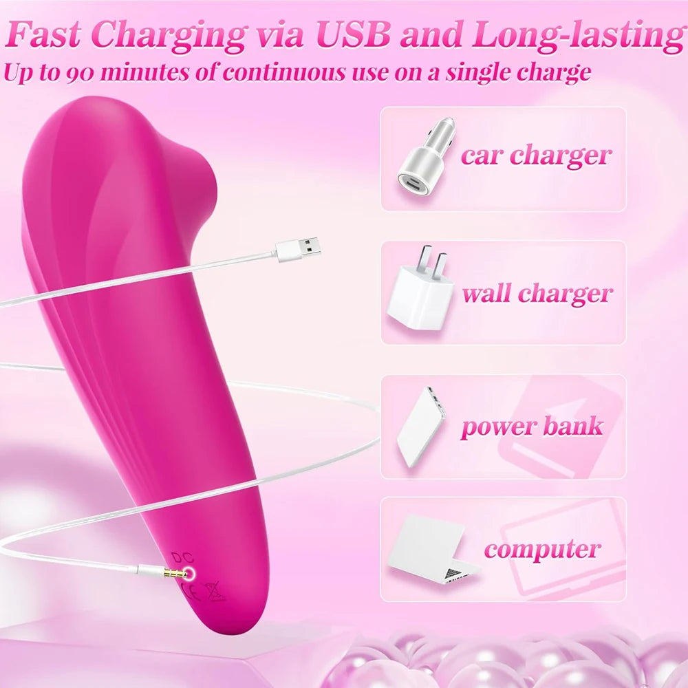 Powerful Clitoral Sucking Vibrator Nipple G Spot Blowjob Clitoris Erotic Stimulator Female Masturbator Sex Toys for Women Adult
