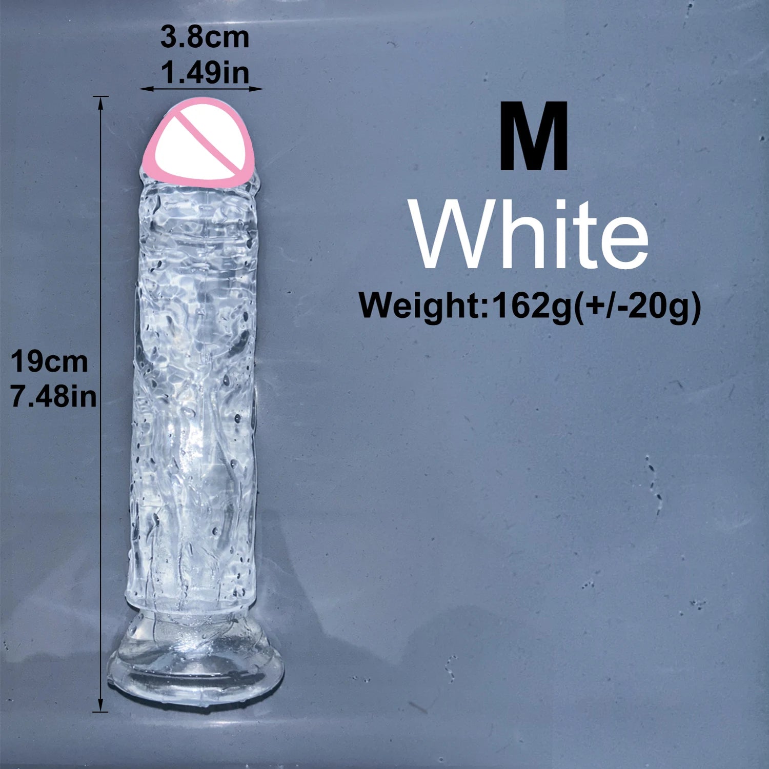 Realistic Jelly Dildo with Suction Cup – 6 Sizes for Women & Men
