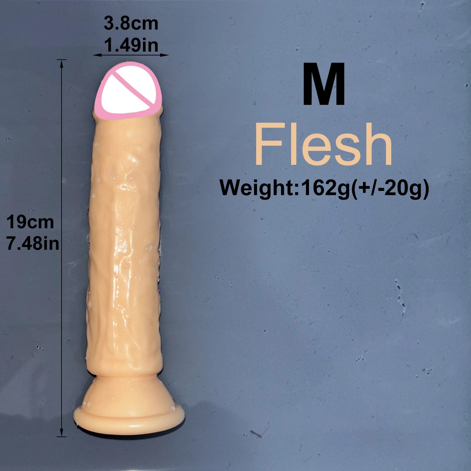 Realistic Jelly Dildo with Suction Cup – 6 Sizes for Women & Men