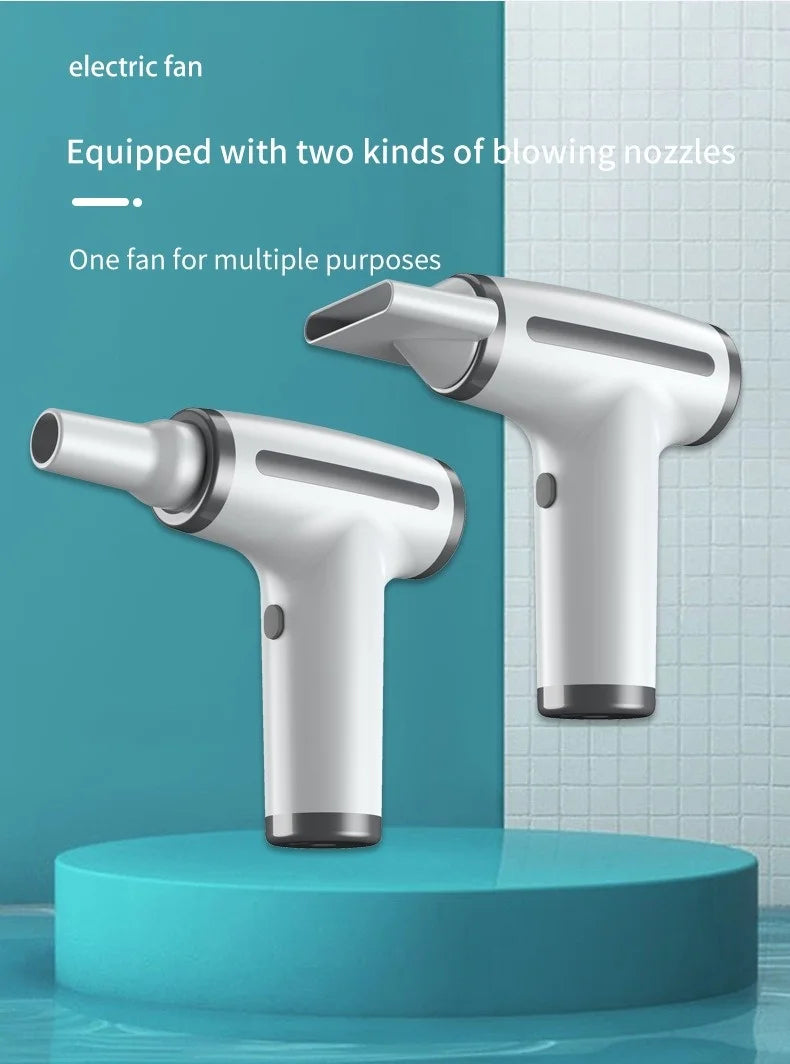 HOMEFISH 4 in 1 Wireless Hair Dryer Portable USB Rechargeable Negative Ions Blow Dryer Electric Air Duster Blower