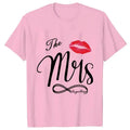 Couple Matching Shirts Outfits Set for Couples Him and Her Husband Wife T-shirts Anniversary Gifts Clothes Dating Couples Tshirt