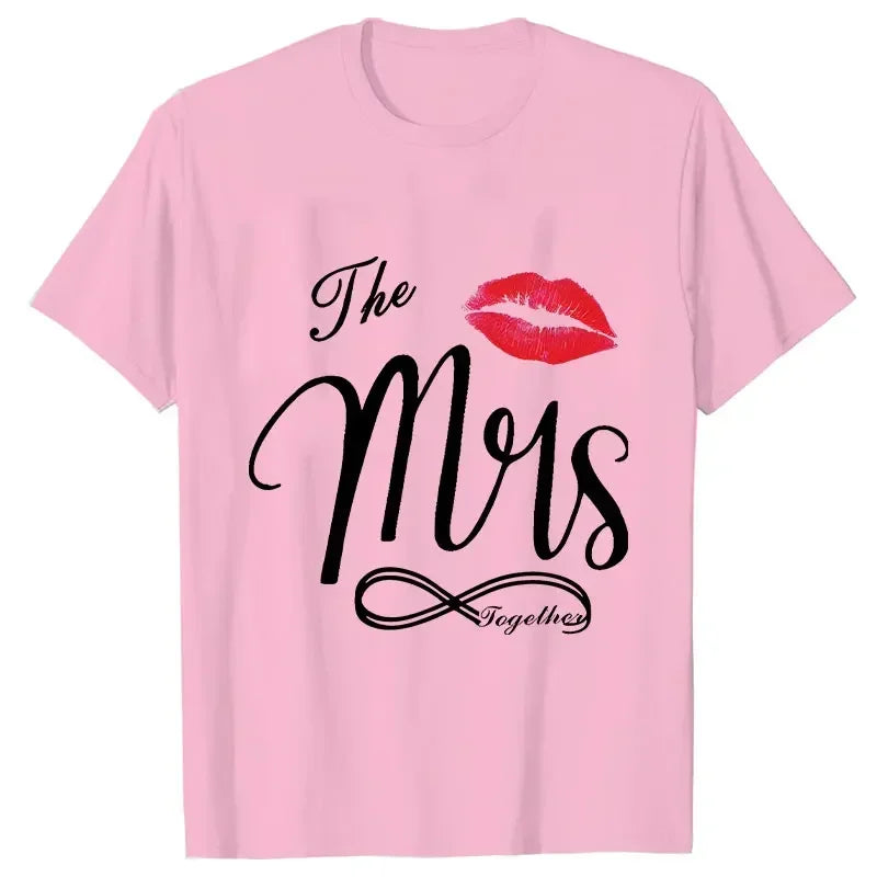 Couple Matching Shirts Outfits Set for Couples Him and Her Husband Wife T-shirts Anniversary Gifts Clothes Dating Couples Tshirt