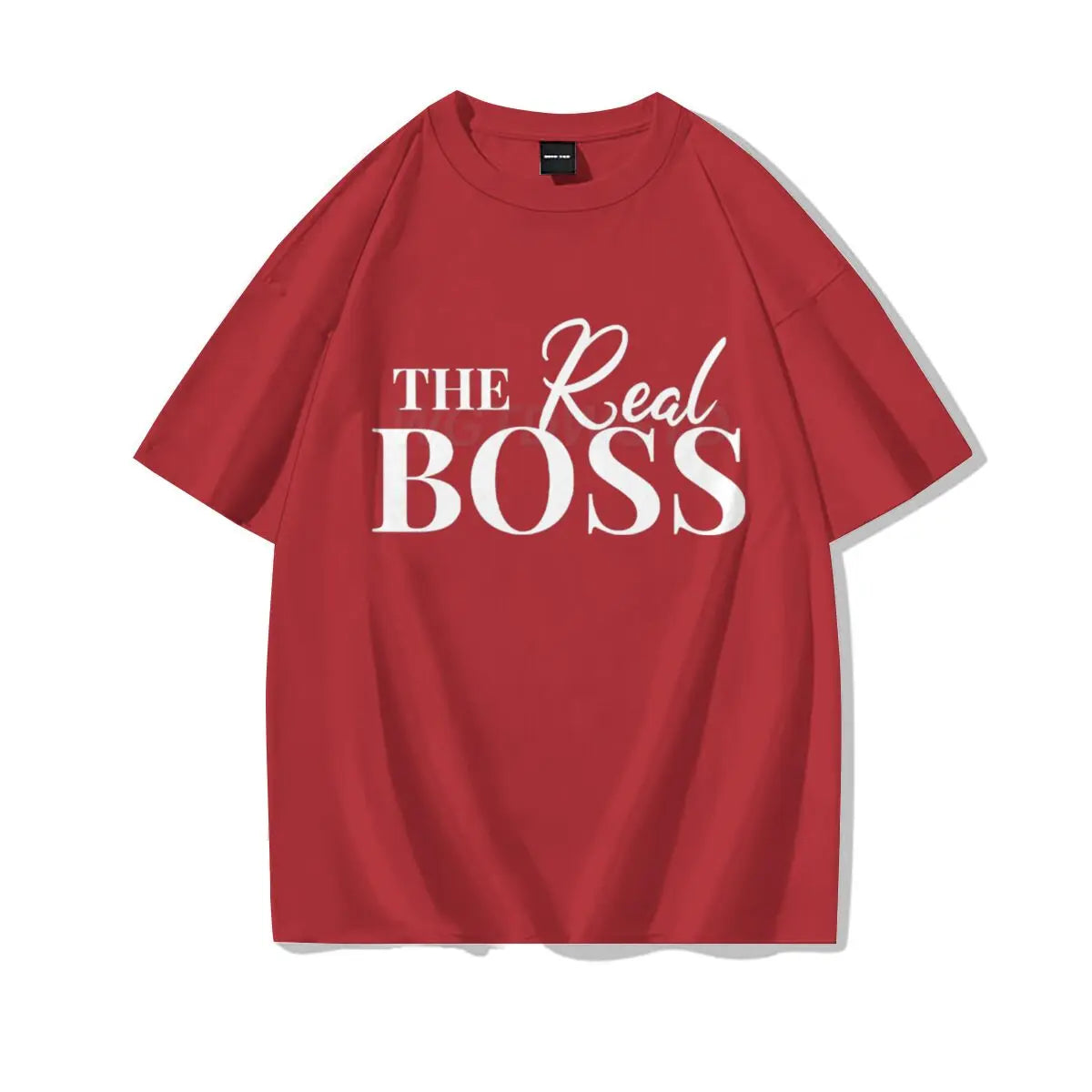 The Boss & The Real Boss Matching T-shirts Couples Matching Outfits Gifts Funny Letter Print Valentine's Day Men Women Clothing