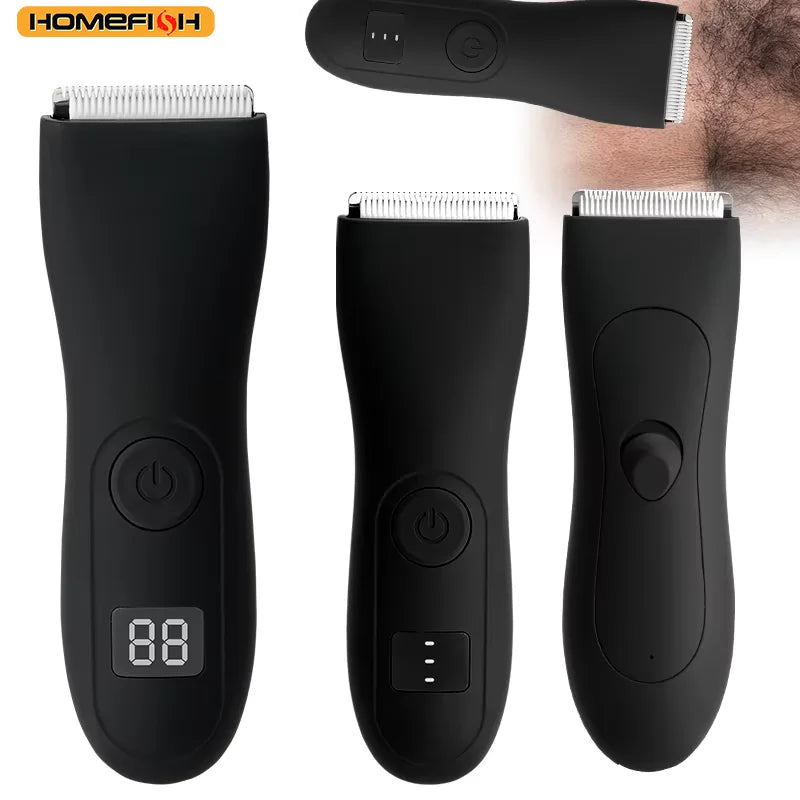HOMEFISH Body Shaver Groomer Arm Beard Razor & Mens Body Hair Trimmer for Men Balls Women Lady Shaver Hair Removal Trimmer Groin