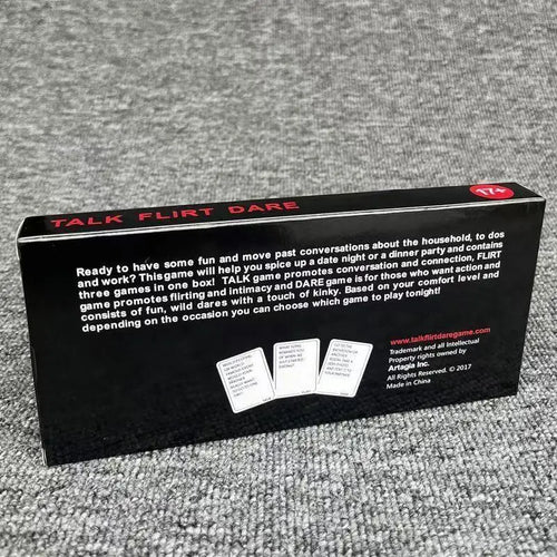3-in-1 Couples Date Night Card Game – Talk, Flirt & Dare Relationship Building Game | Romantic Conversation Cards for Couples