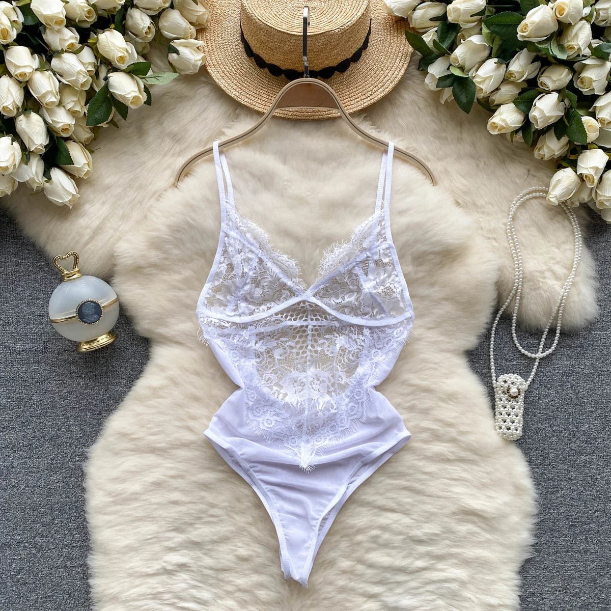 Sexy Sweet Cute Hotsweet Women's Jumpsuit Rabbit Girl Roleplay Cosplay Costume Shirt Hollow Out Backless Sexy Lingerie Jumpsuit