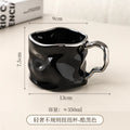 Irregular Ceramic Mugs Creative Coffee Cups Couple's Home Cups Ceramic Mugs Living Room Drinking Utensils Ceramic Mugs Gifts
