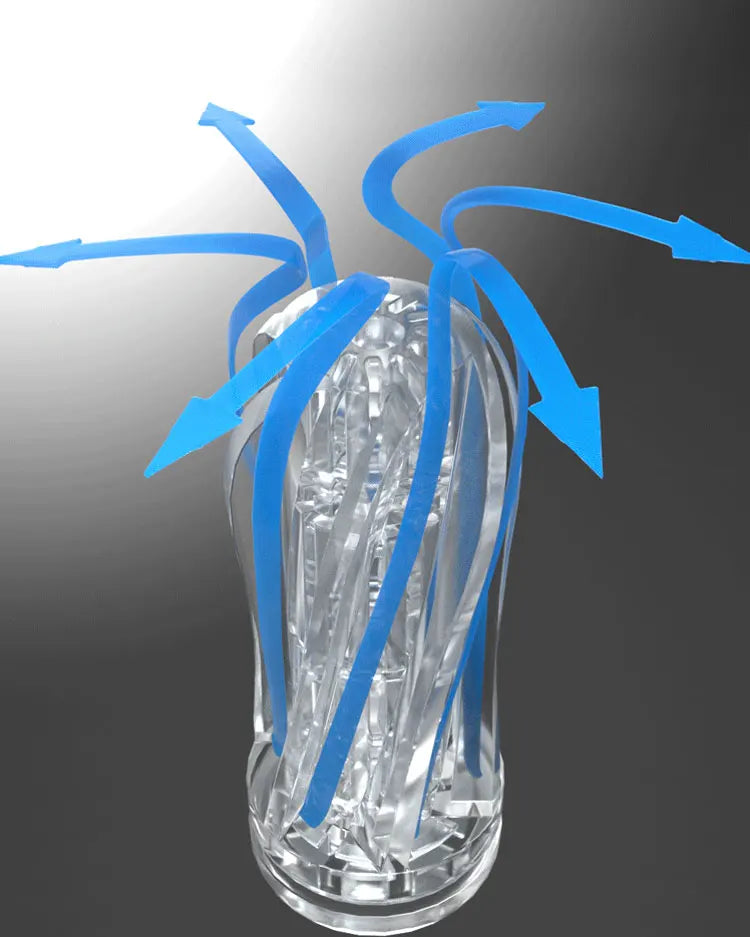 Male Masturbator Pocket Pussy Cup – Soft Transparent Vacuum Stroker