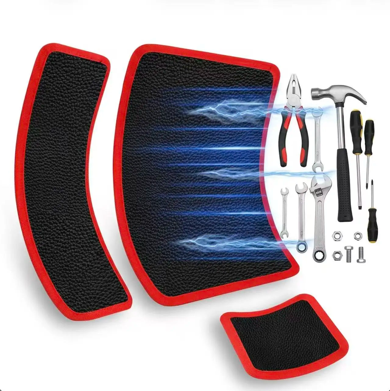 New Magnetic Tool Mat, Space Saving Wall Mount, Quick Organization, Improve Workshop Efficiency, Portable Tool Rack and Pad