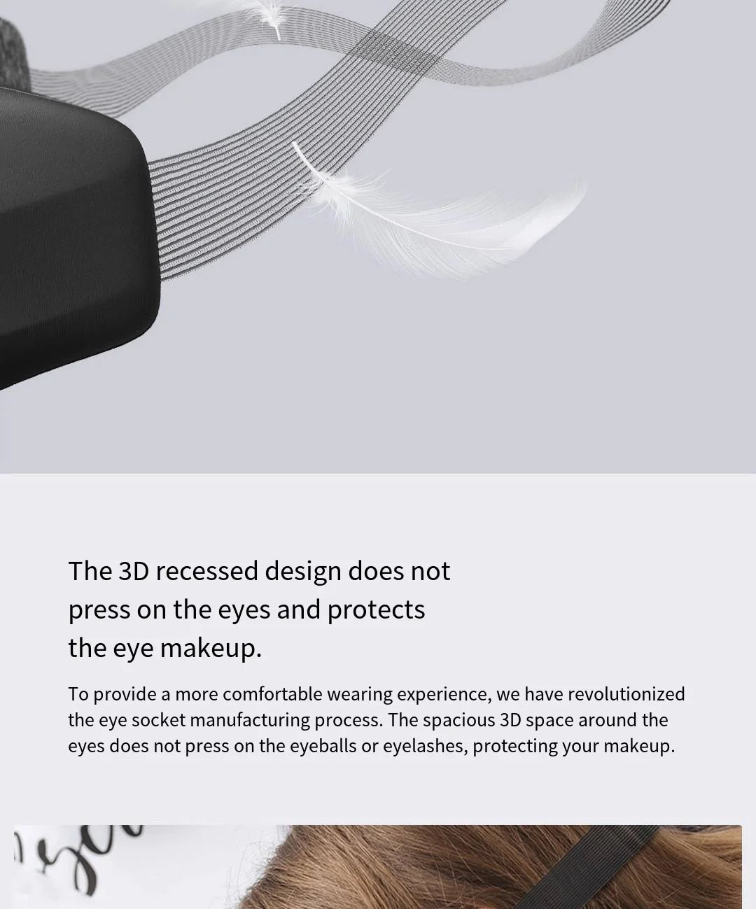 Eye Mask Sleep 3D Stereoscopic Sleep Aid for Men Women Adult Portable For Sleeping Block Out Light Eye Mask Travel