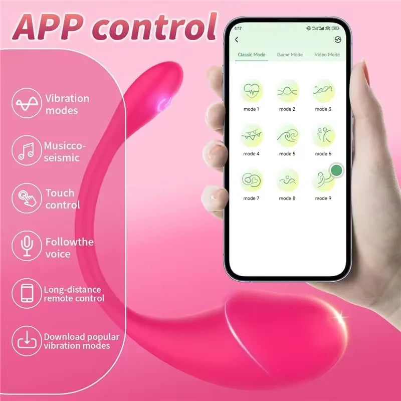 Wireless G Spot Vibrator for Women APP Bluetooth Vibrating Egg Clitoris Stimulator Dildo Wear Vagin Massger Adult Sex Toy Couple