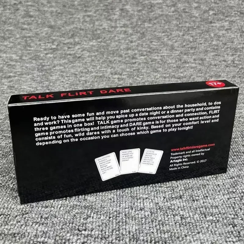 3-in-1 Couples Date Night Card Game – Talk, Flirt & Dare Relationship Building Game | Romantic Conversation Cards for Couples
