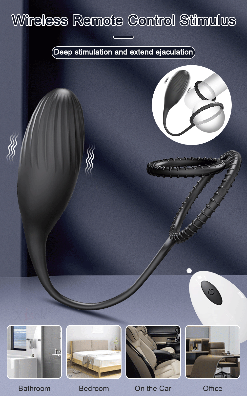 Prostate Massager With Cockring Vibrating Butt Plug Anal APP Vibrator Wireless Remote Sex Toys for Men Ass Anal Dildo for Women