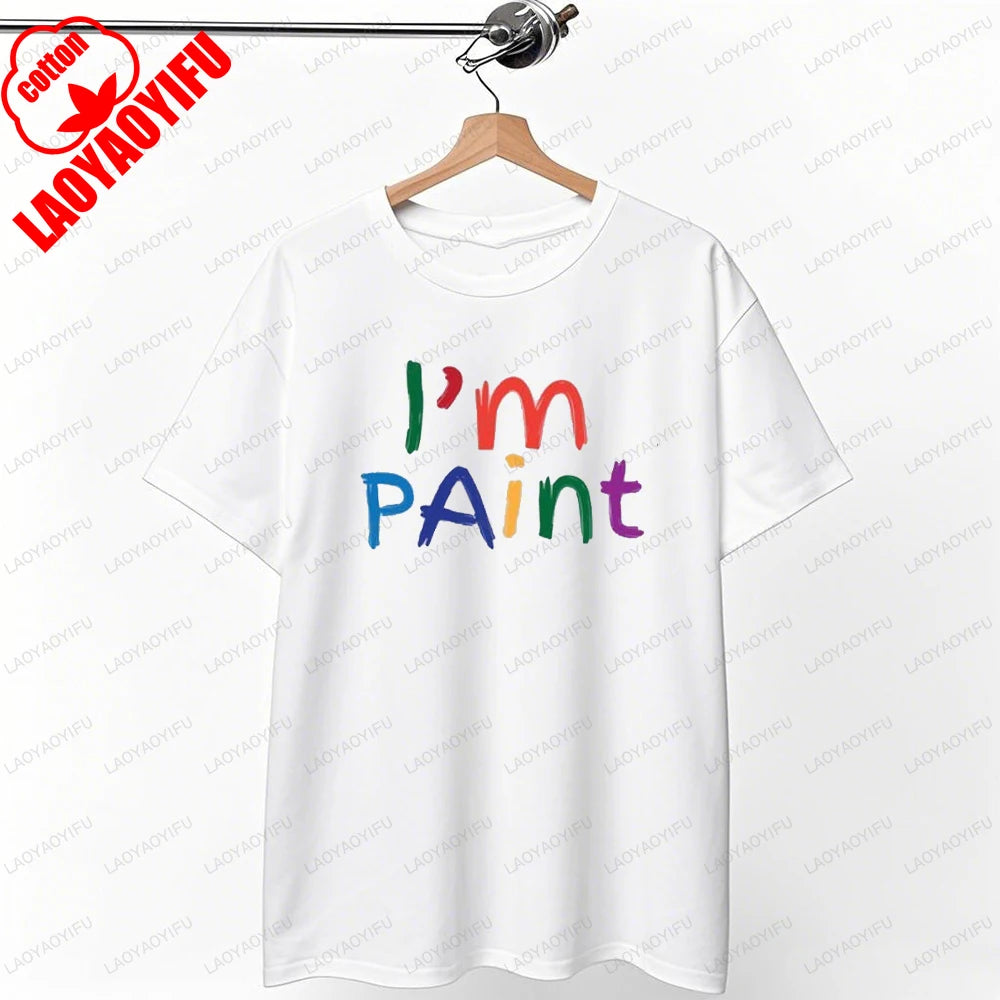 I Love To Finger Paint I'm Paint Humor Graphic T Shirts Funny Couples Matching Valentine T-shirt Rude  Tops Camisetas