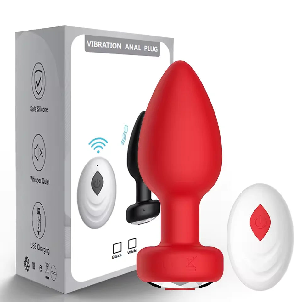 Anal Plug Vibrator Wireless Butt Plug Prostate Vibrating Massager APP Remote Control Female Masturbator Sex Toys for Women Men