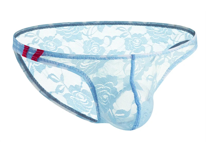 Men's Sexy Lace Briefs – Soft Elastic Intimate Underwear for Men