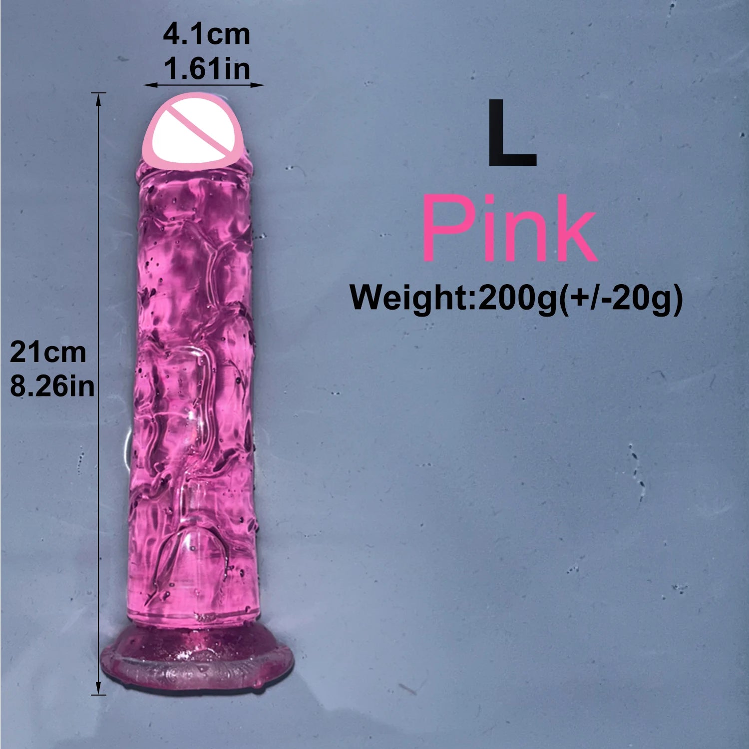 Realistic Jelly Dildo with Suction Cup – 6 Sizes for Women & Men