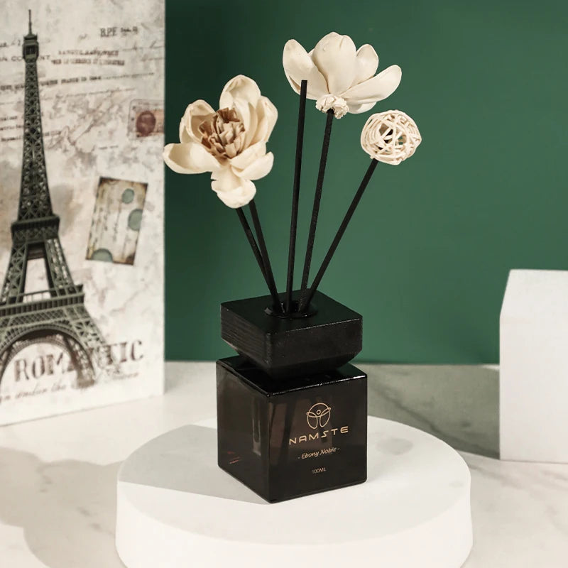 NAMSTE 100ML Fireless Reed Diffuser Oil Fragrance Replacement Stick Aroma Oil Reed Diffuser Set Scent Air Purifier For Home