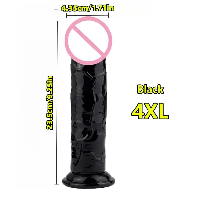 Realistic Suction Cup Dildo – Soft TPE G-Spot Massager | Waterproof Personal Wellness Toy for Solo & Couples
