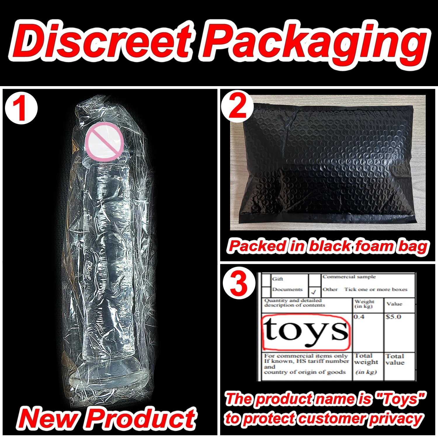 Realistic Jelly Dildo with Suction Cup – 6 Sizes for Women & Men