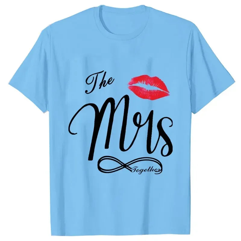 Couple Matching Shirts Outfits Set for Couples Him and Her Husband Wife T-shirts Anniversary Gifts Clothes Dating Couples Tshirt