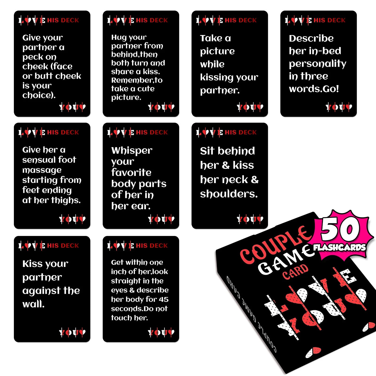 Couples Challenge Card Game – Fun Date Night Conversation & Relationship Building Cards | Interactive Game for Couples