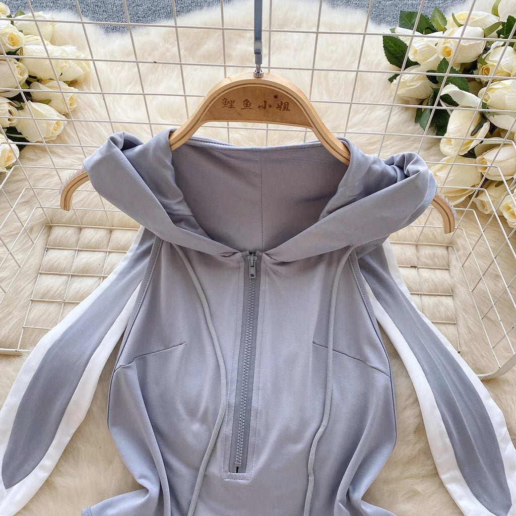 Sexy Sweet Cute Hotsweet Women's Jumpsuit Rabbit Girl Roleplay Cosplay Costume Shirt Hollow Out Backless Sexy Lingerie Jumpsuit