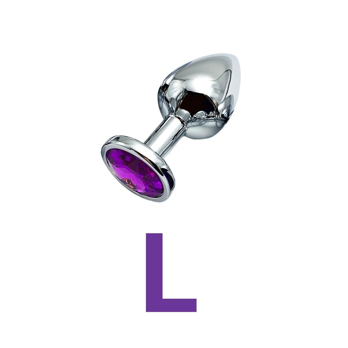 Metal Anal Plug Set with Jewel Base – 5 Sizes for Beginners to Advanced