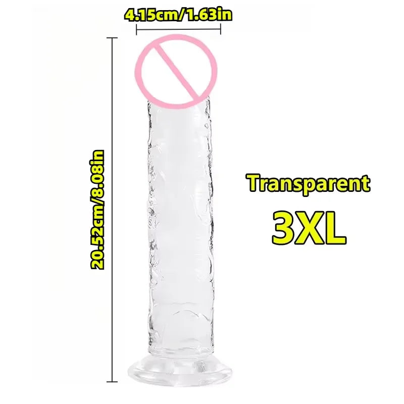 Realistic Suction Cup Dildo – Soft TPE G-Spot Massager | Waterproof Personal Wellness Toy for Solo & Couples