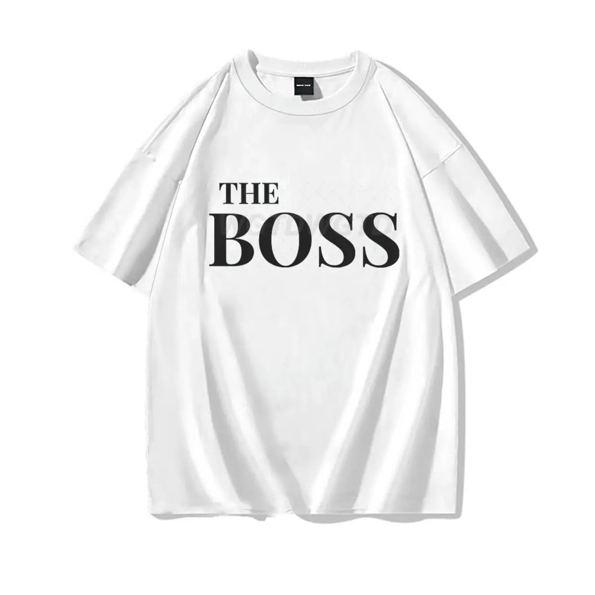 The Boss & The Real Boss Matching T-shirts Couples Matching Outfits Gifts Funny Letter Print Valentine's Day Men Women Clothing
