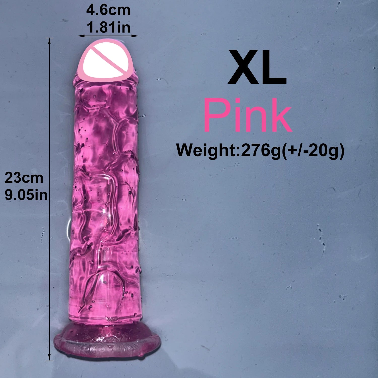 Realistic Jelly Dildo with Suction Cup – 6 Sizes for Women & Men