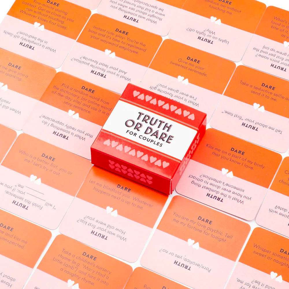Truth or Dare for Couples Card Game – 51 Fun Date Night Challenges & Questions | Adult Party Game for Couples