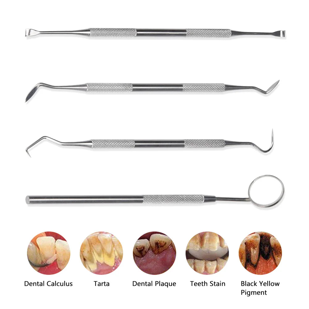 4 Modes Electric Tooth Polisher Teeth Whitening Strips Kit Plaque Calculus Tartar Remover Dental Stone Cleaner Dental Scaler