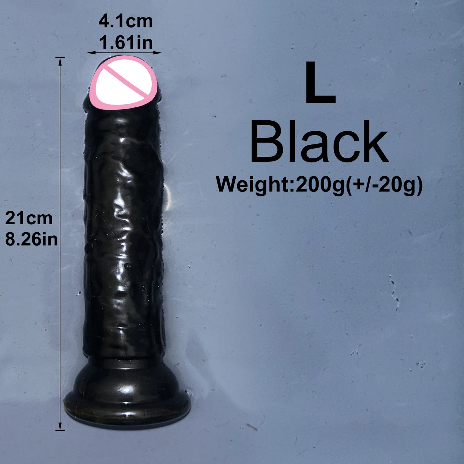 Realistic Jelly Dildo with Suction Cup – 6 Sizes for Women & Men