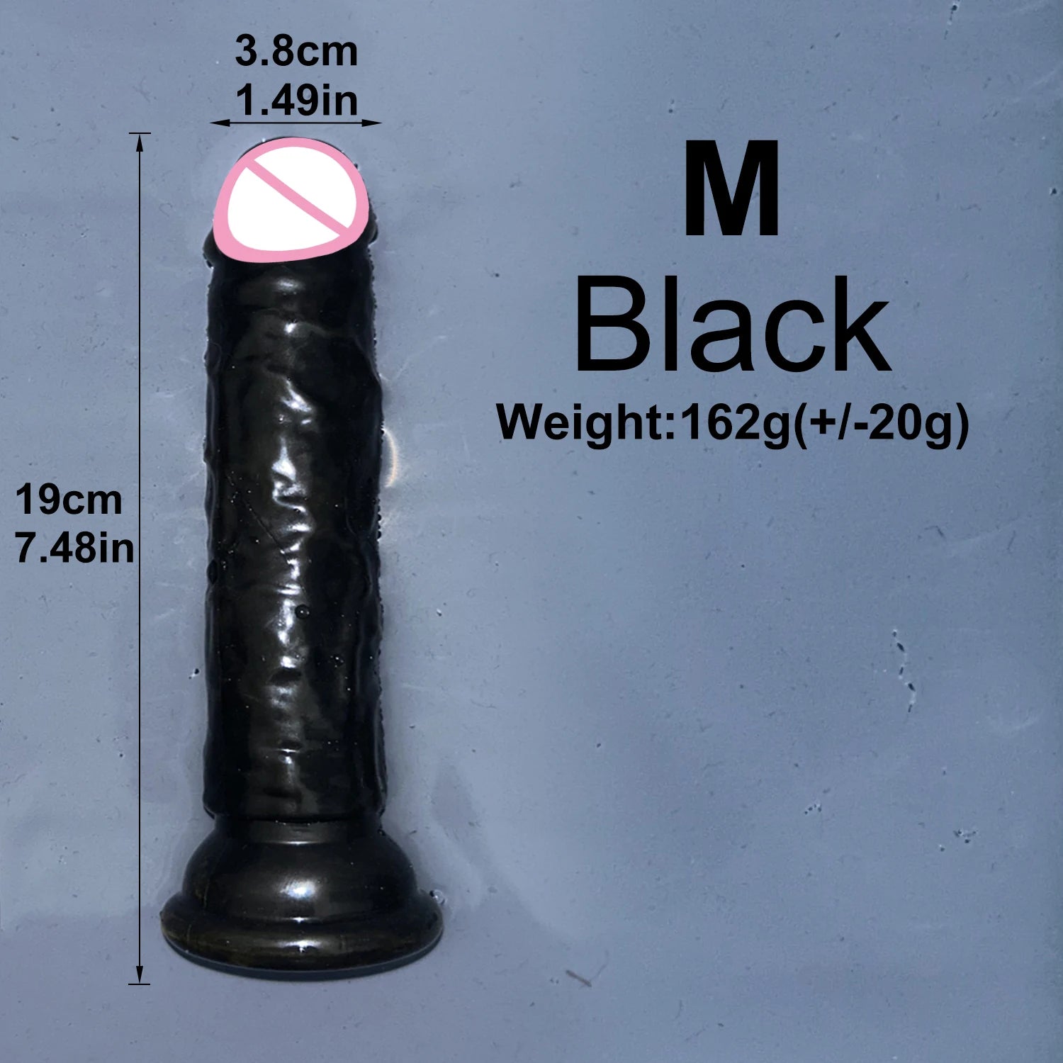Realistic Jelly Dildo with Suction Cup – 6 Sizes for Women & Men