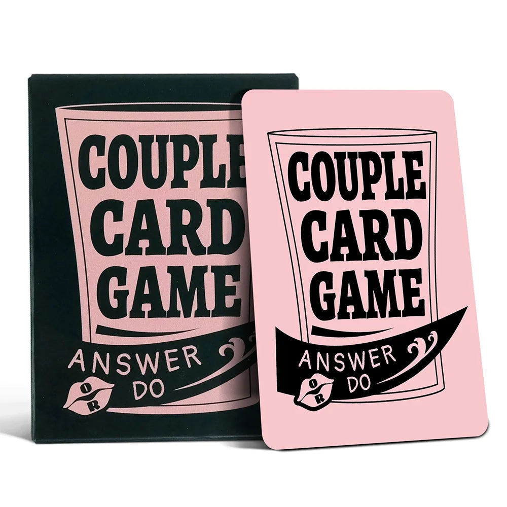 Couple Card Game Romantic Truth or Dare Drinking Game for Adults Date Night Activity Anniversary Valentine Gift 50Pcs