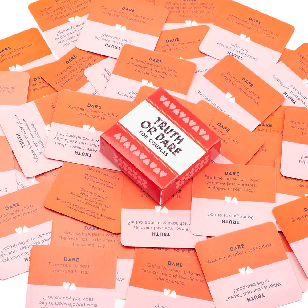 Truth or Dare for Couples Card Game – 51 Fun Date Night Challenges & Questions | Adult Party Game for Couples