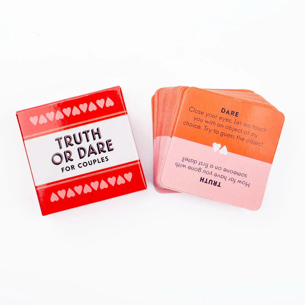 Truth or Dare for Couples Card Game – 51 Fun Date Night Challenges & Questions | Adult Party Game for Couples