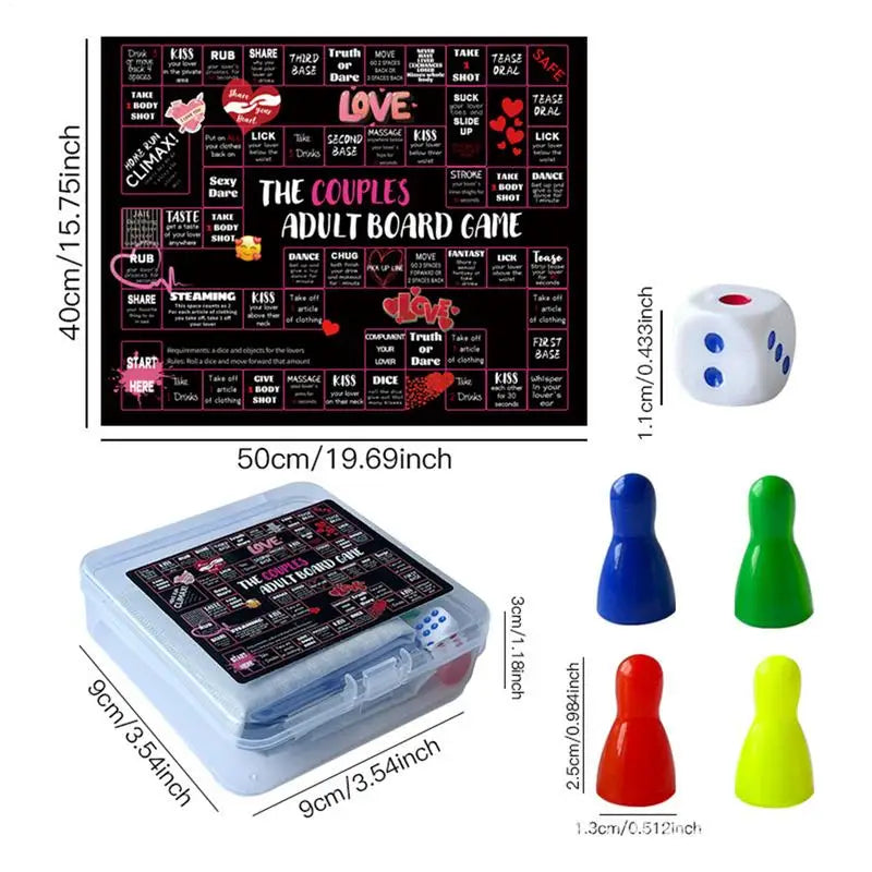 Couples Date Night Board Game – Romantic Relationship Building Game for Couples | Fun Interactive Game for Husband, Wife, Boyfriend & Girlfriend