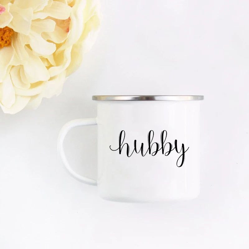 Wifey Hubby Mugs Mr and Mrs couple Mug Bridal Shower Gifts Wedding  bithday gift Mug For Hot Cold Coffee Tea Water Juice